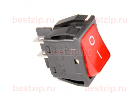 Выключатель двухполюсный NUOVA SIMONELLI 04200011 красный